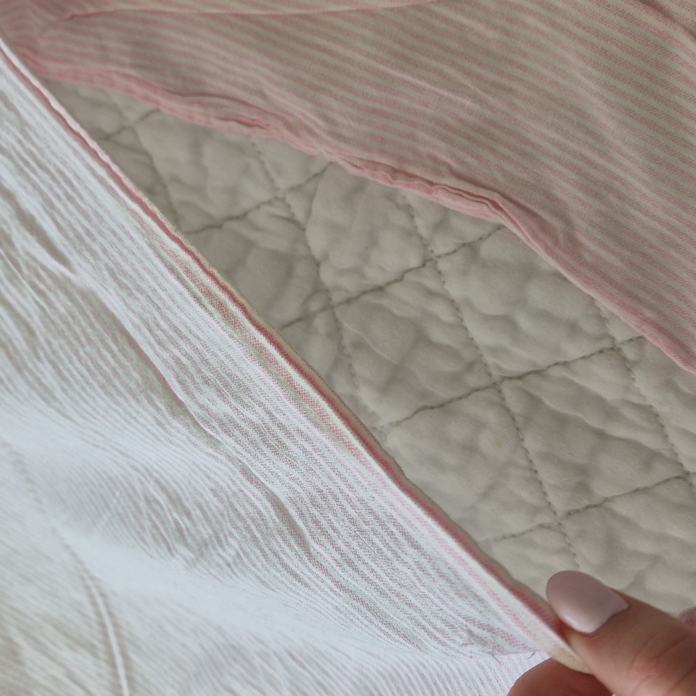 Tommy Hilfiger Soft Pink Quilted Pillow Cover Set - Picture 8 of 12